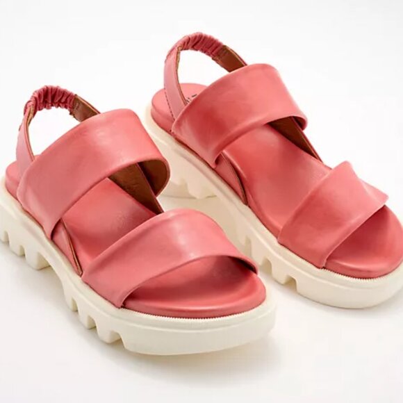 NEW MIZ MOOZ Made In Portugal Leather Paislee Sandals Azalea for women 252 - Picture 7 of 8